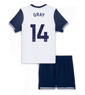 Tottenham Hotspur Archie Gray #14 Primera Equipación Niños 2024-25 Manga Corta (+ Pantalones cortos)